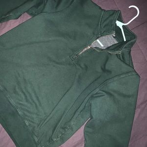 Brandy Melville Green Quarter Zip